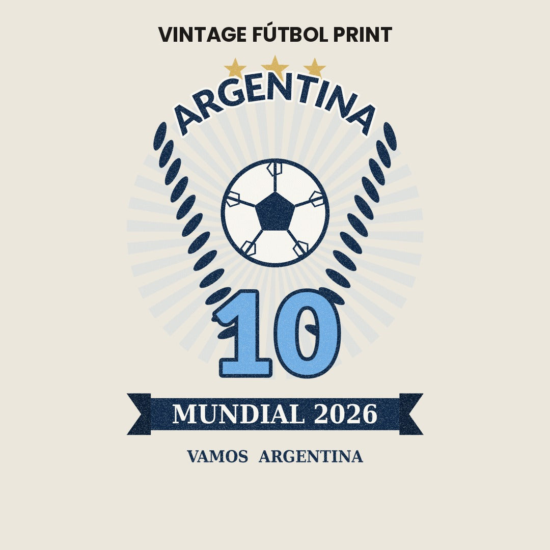 Argentina World Cup soccer ball print detail