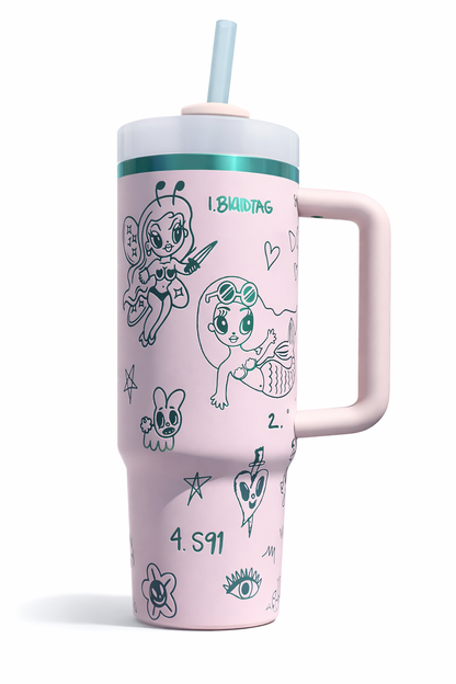 Karol G X Staney Tropical 40oz Tumbler