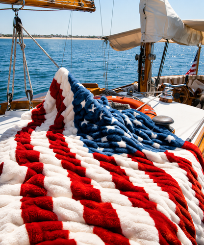 American Lush Flag Blanket