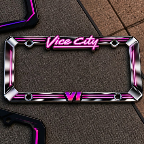 Vice City License Plate Frame