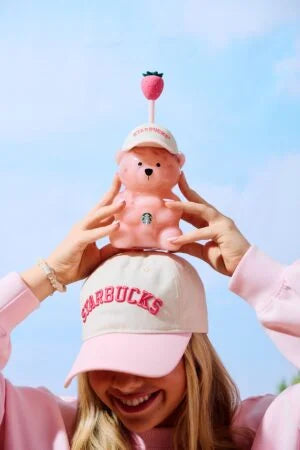 Pink Starbies Bear Cup