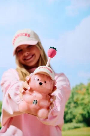 Pink Starbies Bear Cup