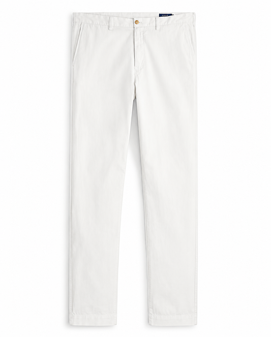 Euro White Linen Pants