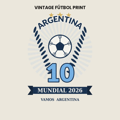 Argentina World Cup soccer ball print detail