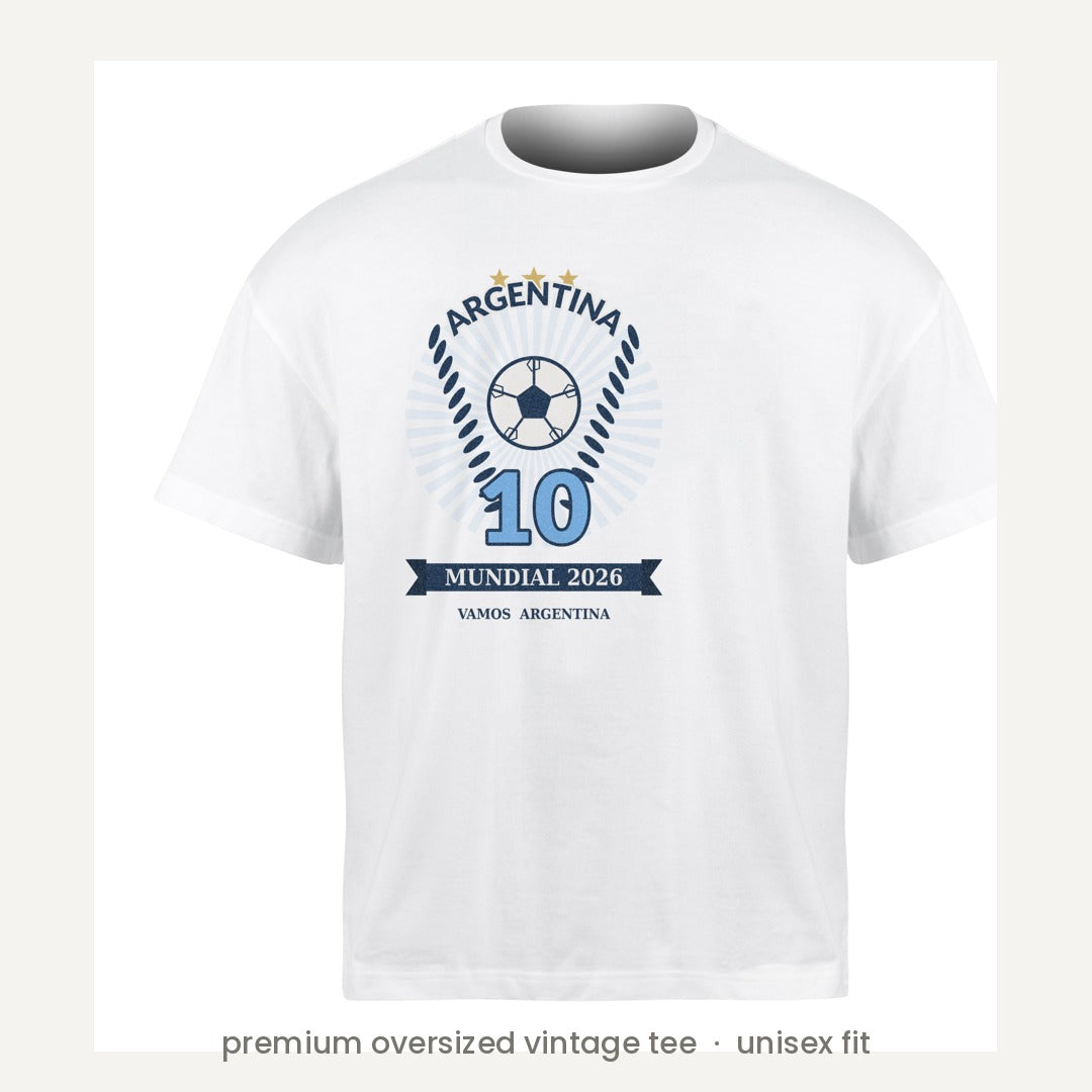 Argentina Mundial 2026 La 10 vintage tee