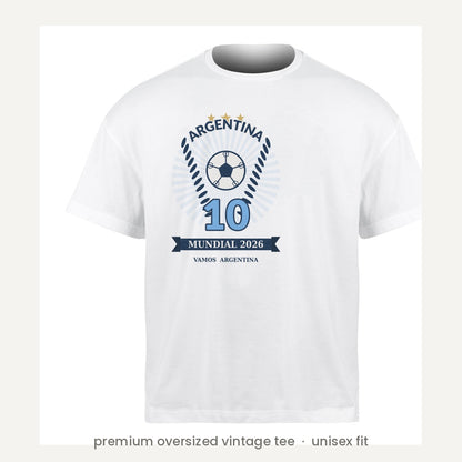 Argentina Mundial 2026 La 10 vintage tee
